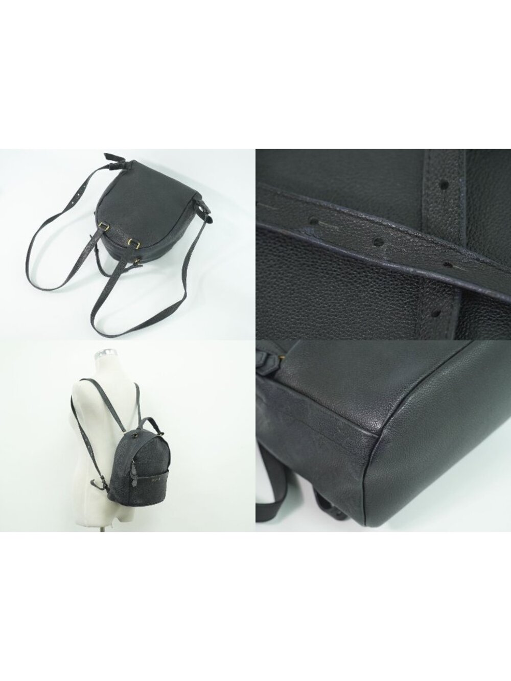 Louis Vuitton LV Sorbonne Monogram Empreinte Leather Backpack Noir - Picture 6 of 9